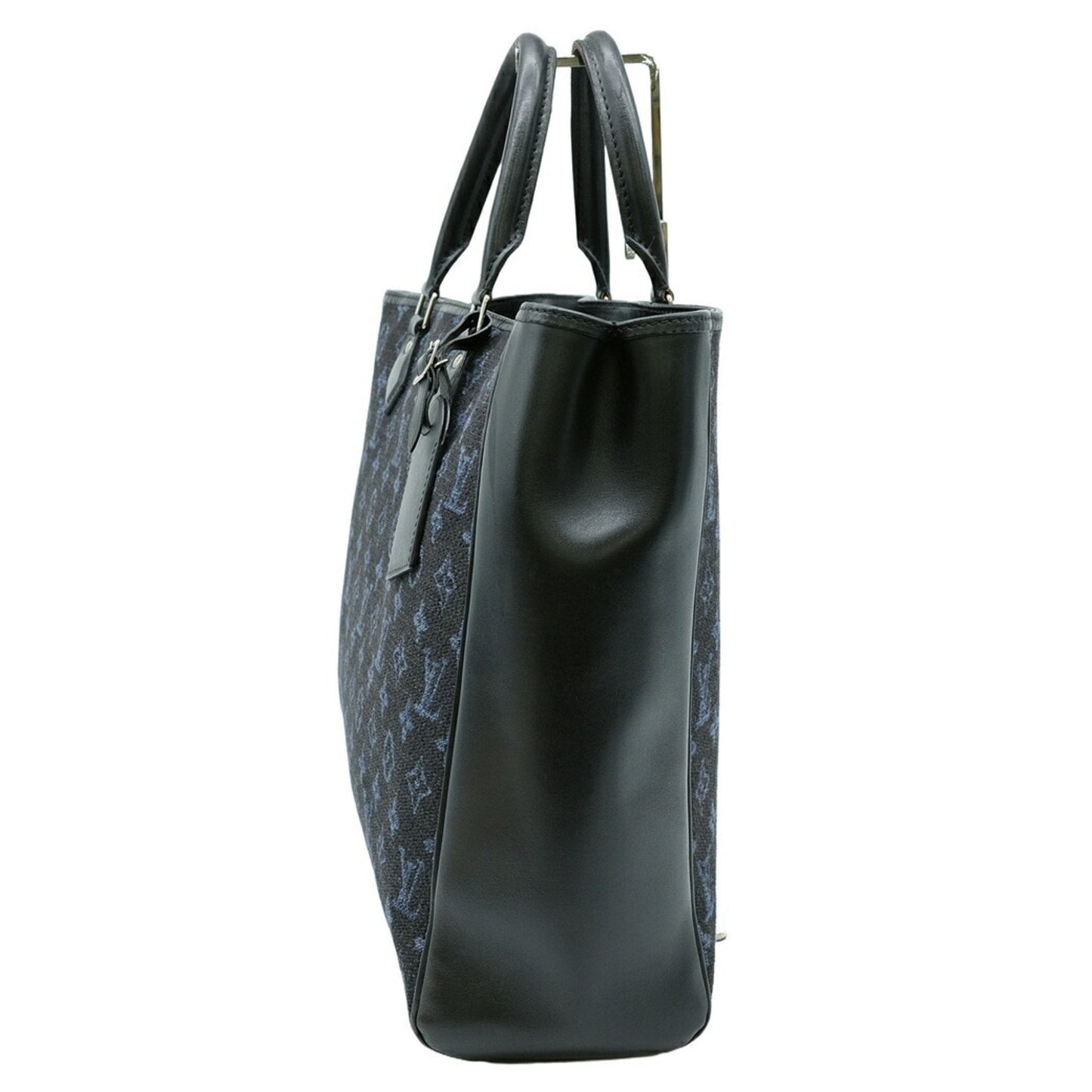 Louis Vuitton Navy Monogram Leather Handbag Tote Bag