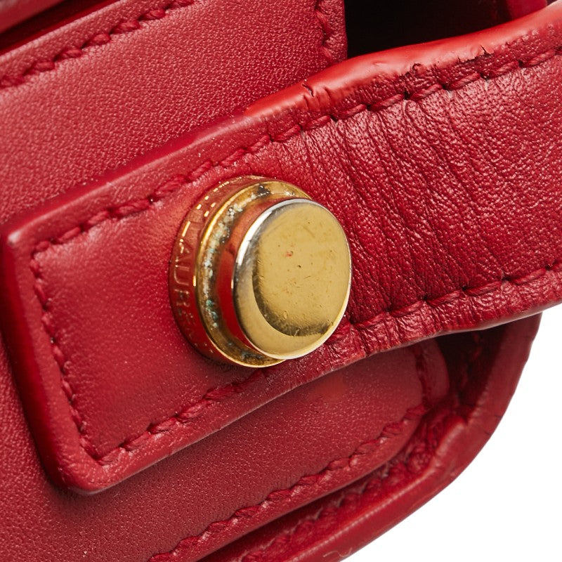 Saint Laurent Leather Red Shoulder Bag Style 30
