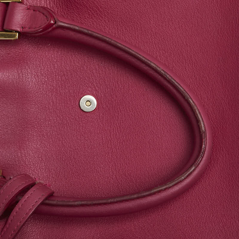 Saint Laurent Leather Red Handbag Style 19