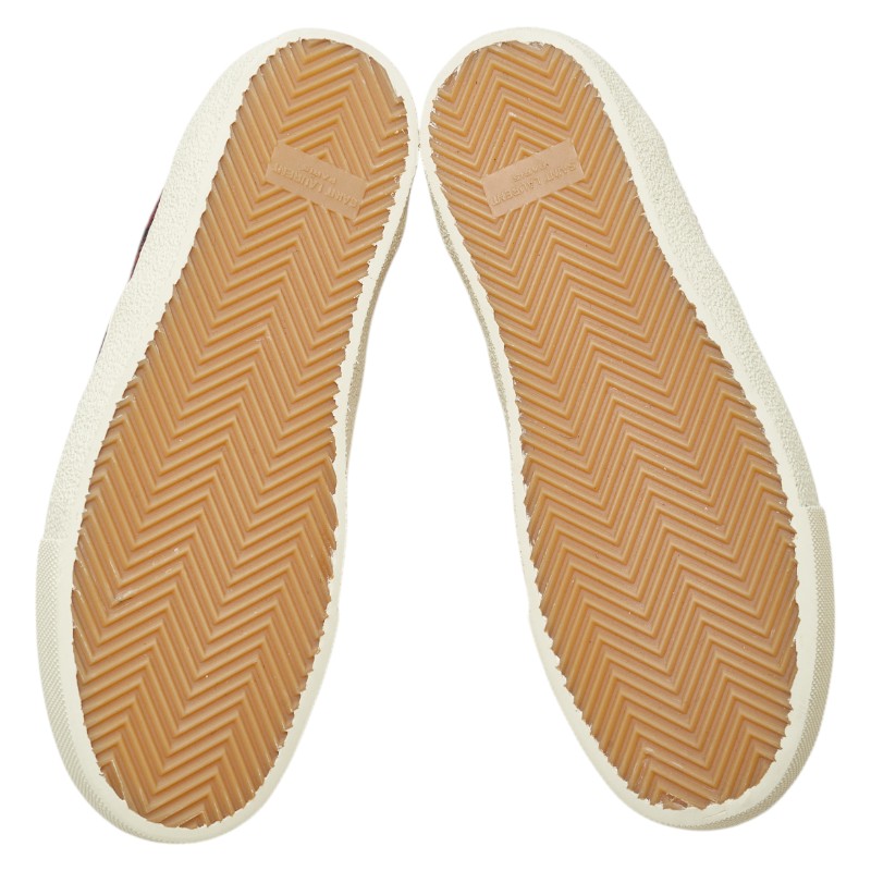 Saint Laurent Check Tweed Leather Sneaker