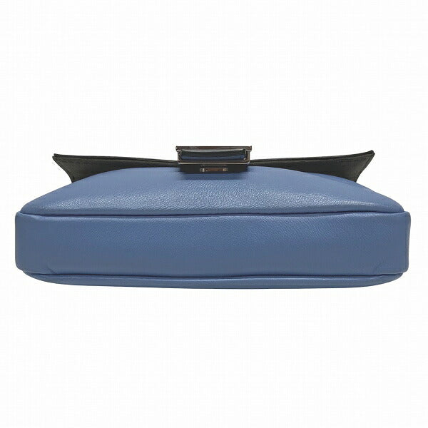 Fendi Zucchino Nylon Leather Handbag