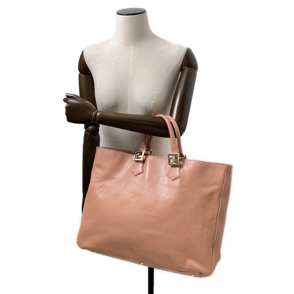 FENDI ?Tote Bag Pink8BN184 Leather