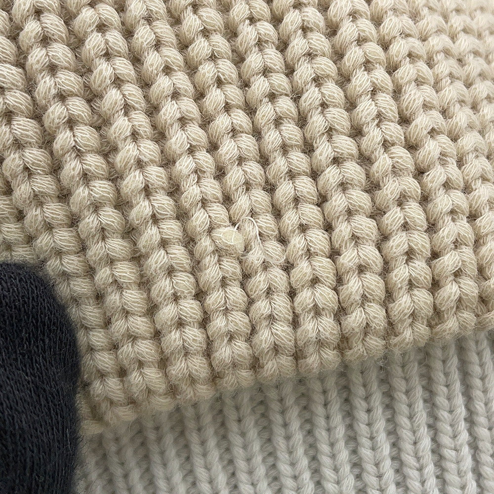FENDI Knit cardigan Size 58 Beige/Light GrayFZC498 Cotton57% Nylon43%