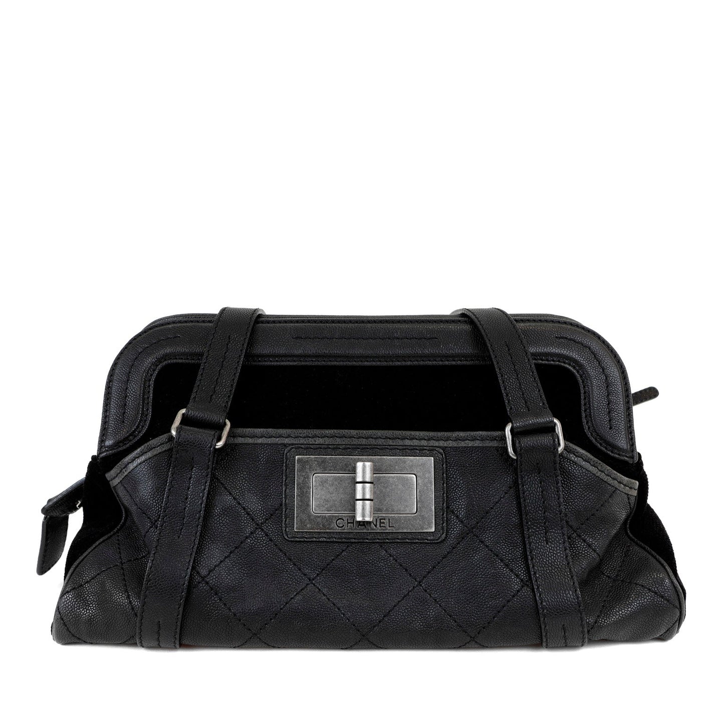 Chanel Quilted Lambskin Black Tote