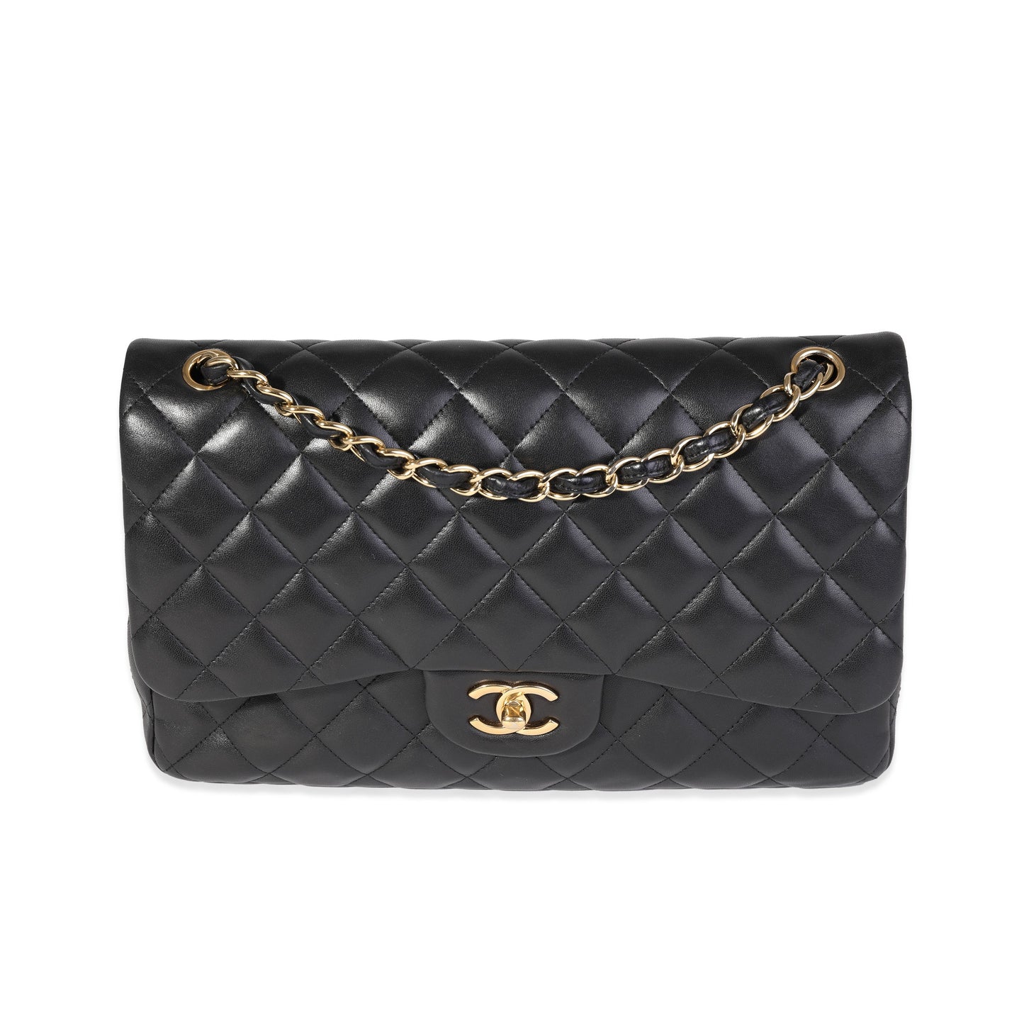 Chanel Flap Classic Quilted Lambskin Black Shoulder Bag