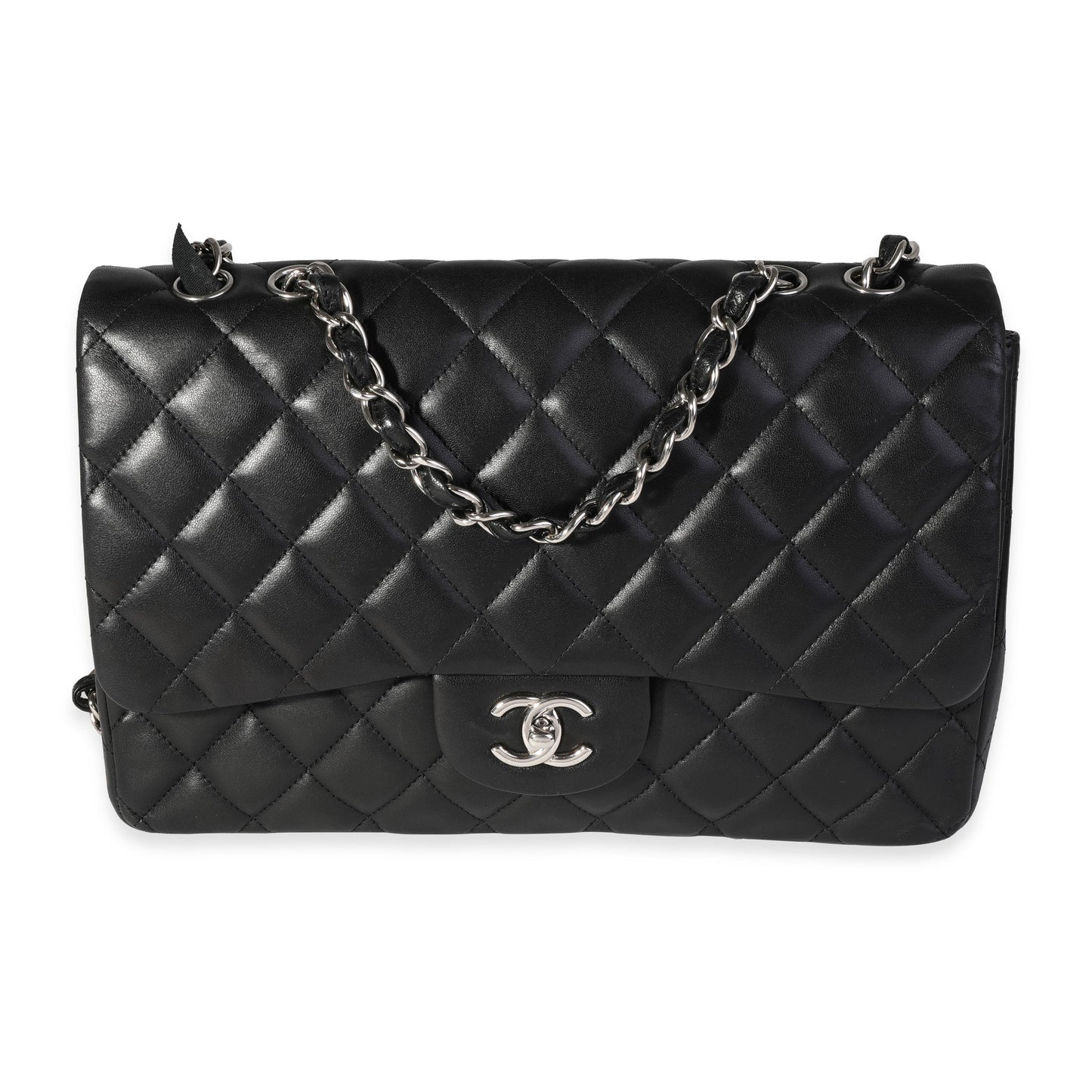 Chanel Flap Classic Quilted Lambskin Black Shoulder Bag Style 2
