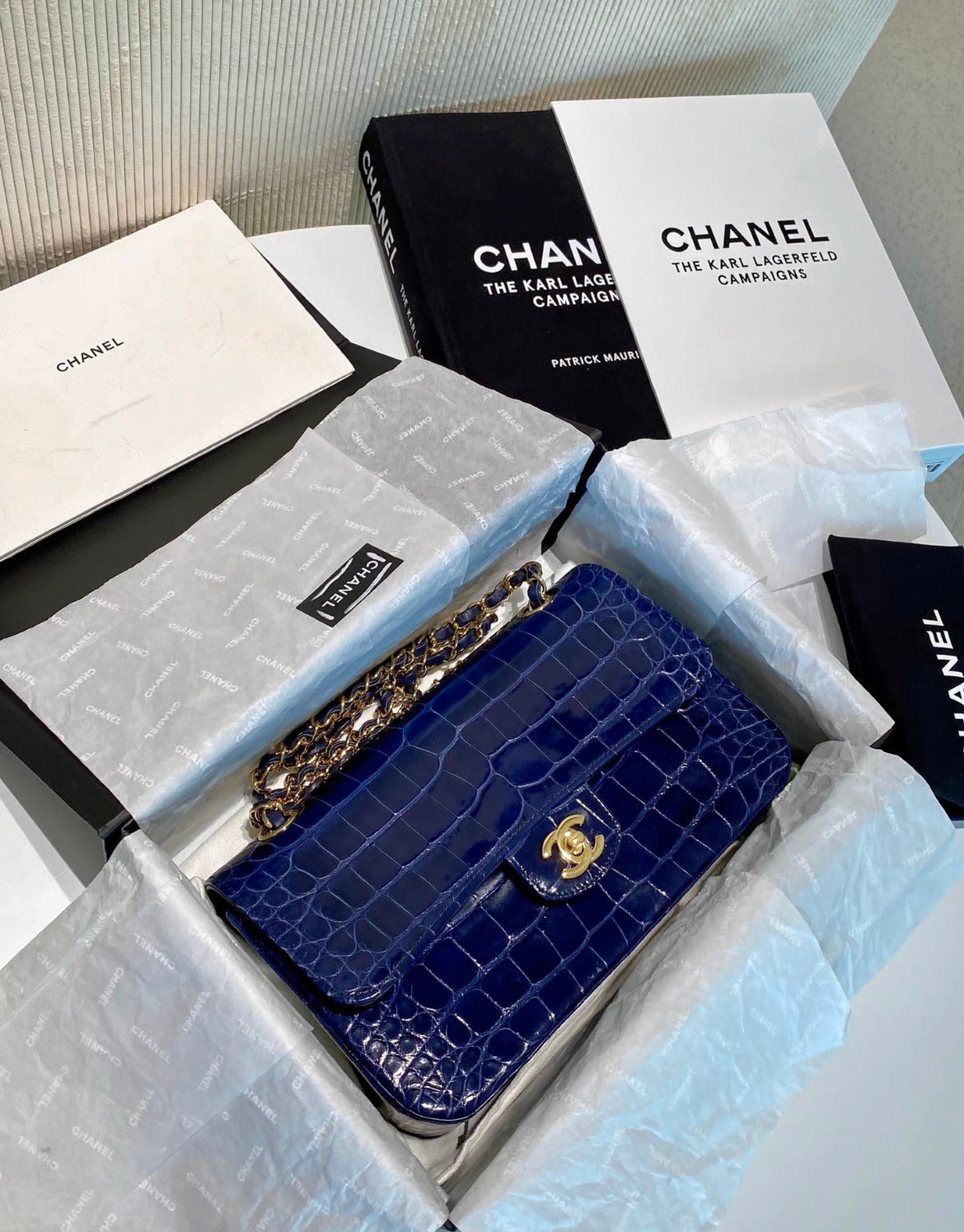 Chanel Classic Flap Leather Gold Shoulder Bag