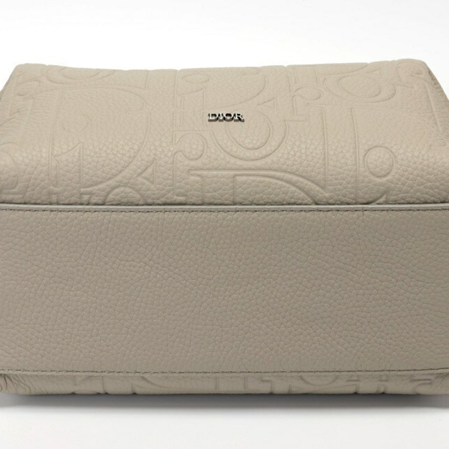 Christian Dior Gray Leather Pouch