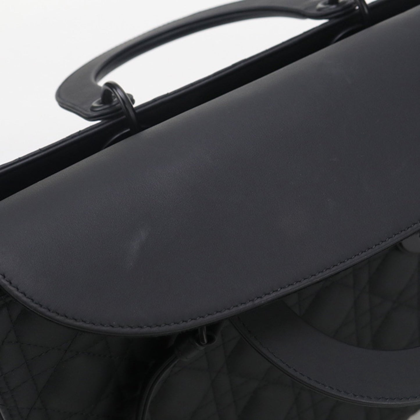Christian Dior Black Leather Tote Bag Style 4