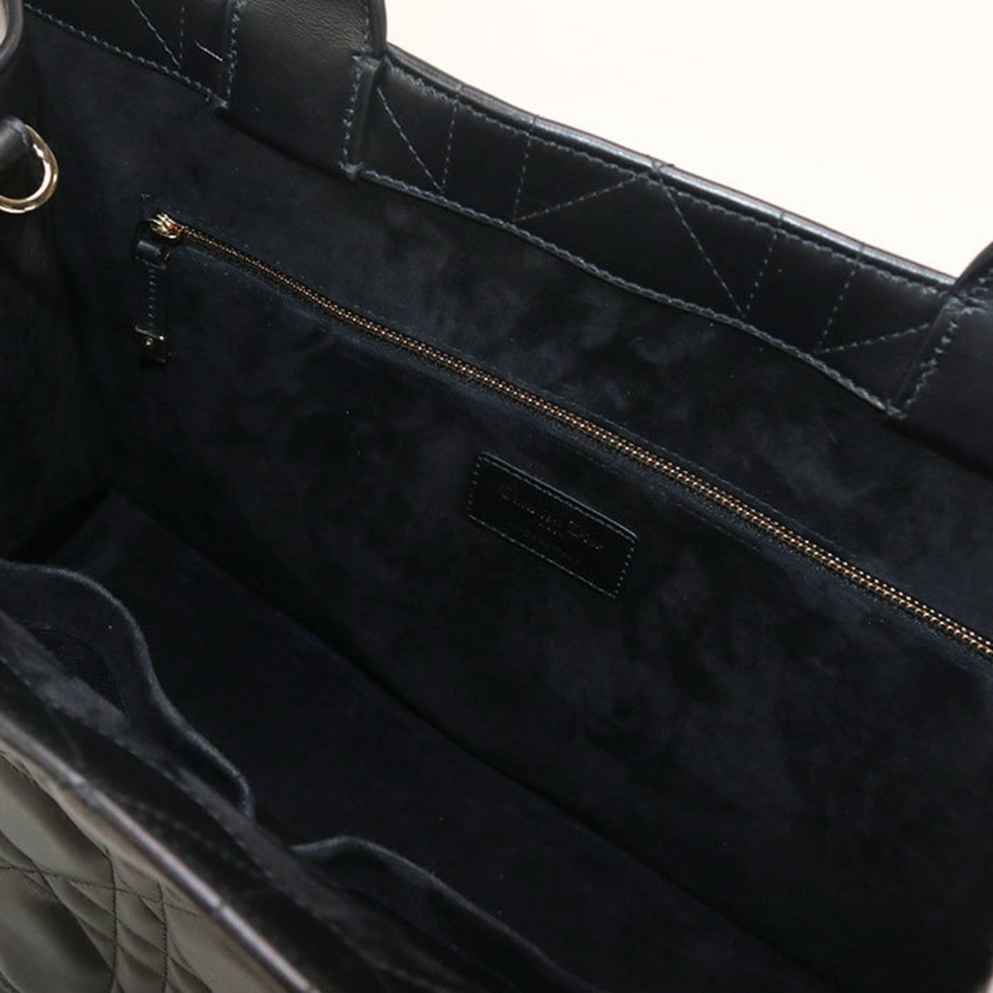 Christian Dior Black Leather Tote Bag Style 2