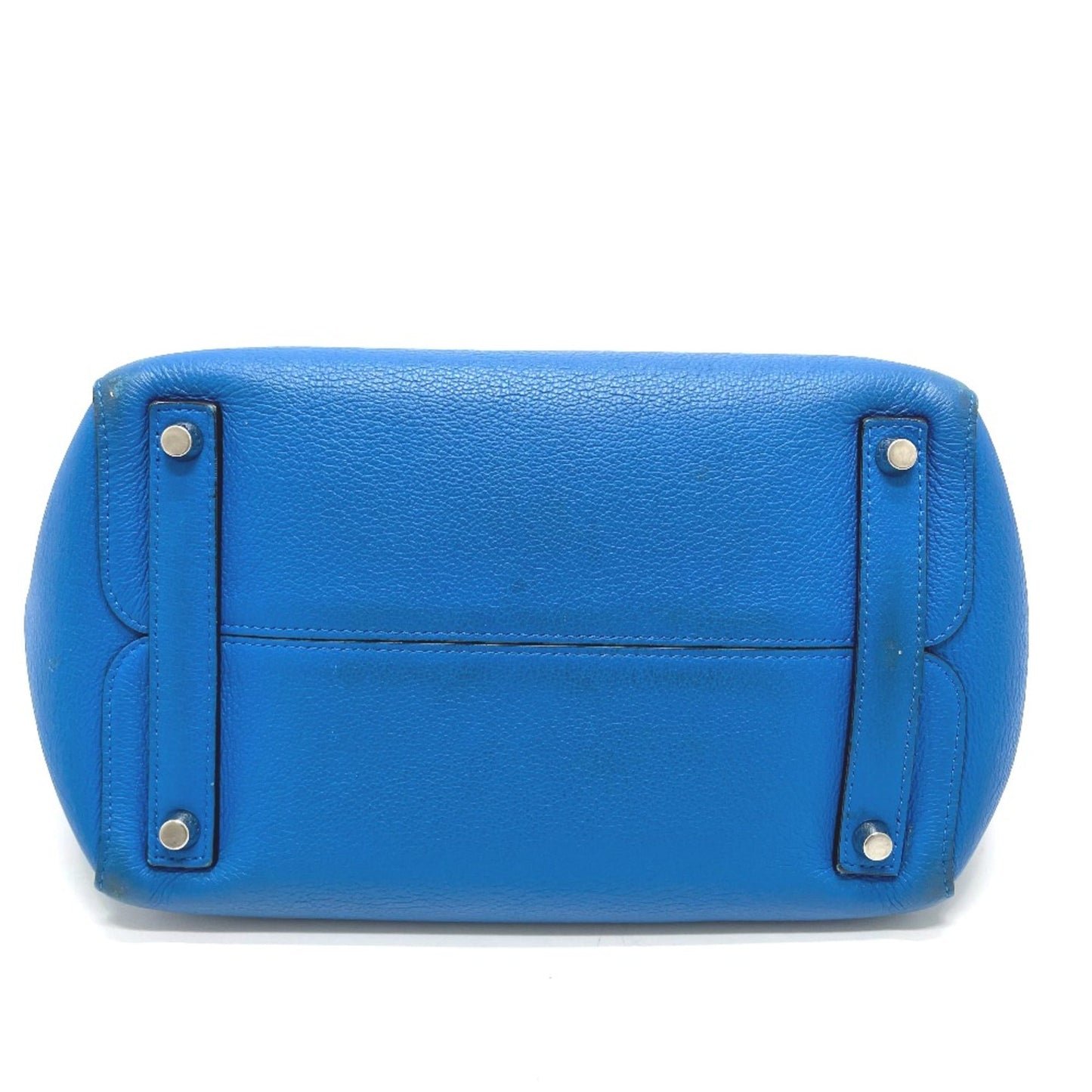 Christian Dior Blue Leather Tote Bag Leather