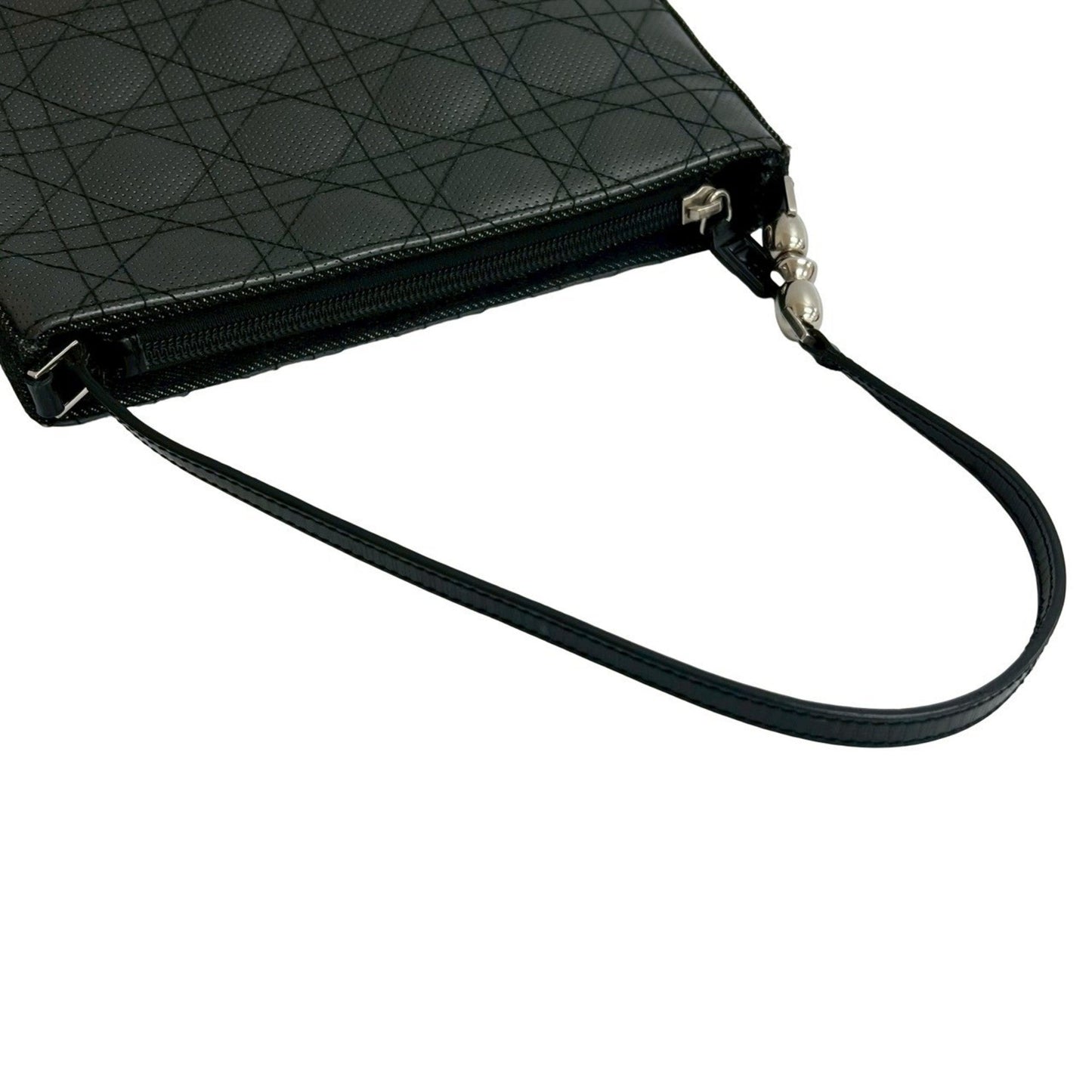 Christian Dior Black Leather Shoulder Bag Style 9