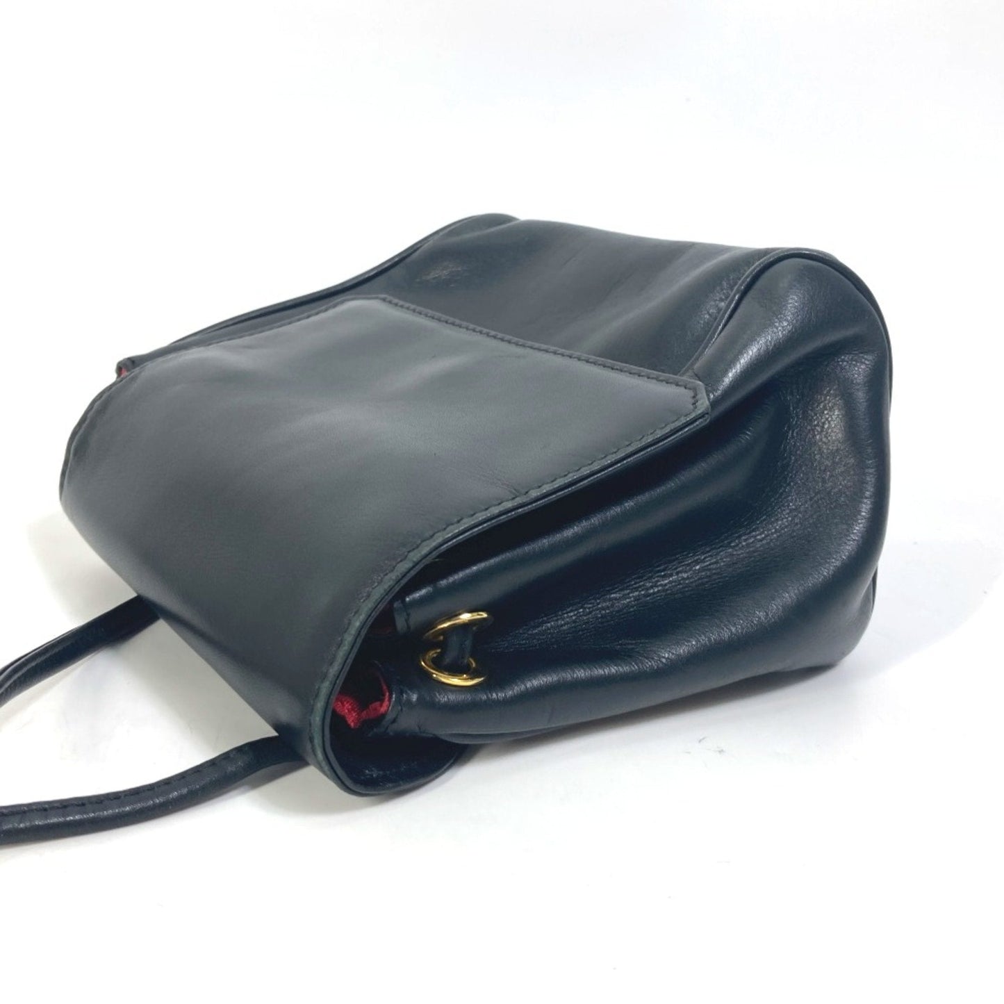 Christian Dior Black Leather Shoulder Bag Style 41