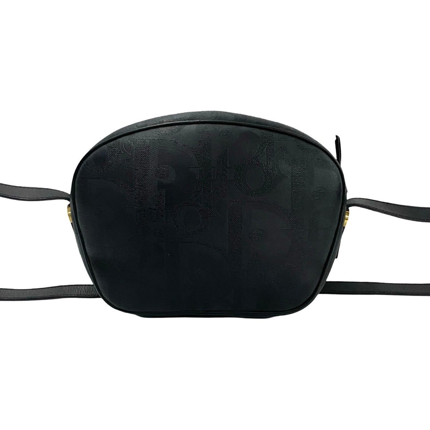 Christian Dior Black Leather Pvc Pochette Shoulder Bag Leather
