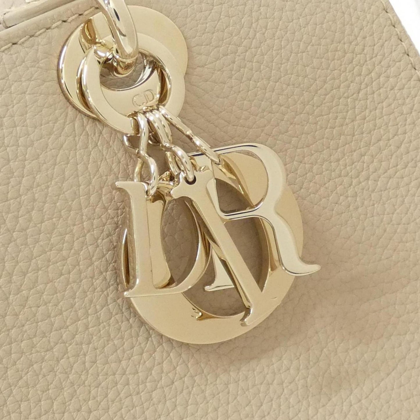Christian Dior Beige Leather Handbag Style 3