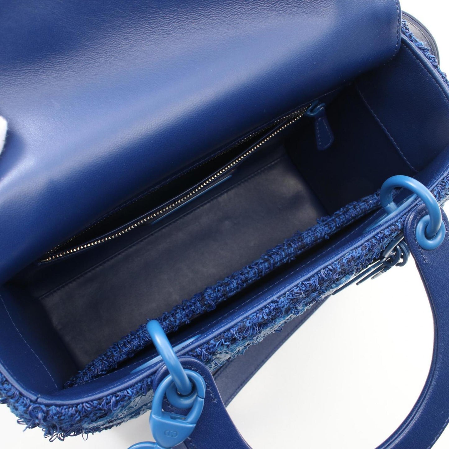 Christian Dior Blue Fabric Handbag