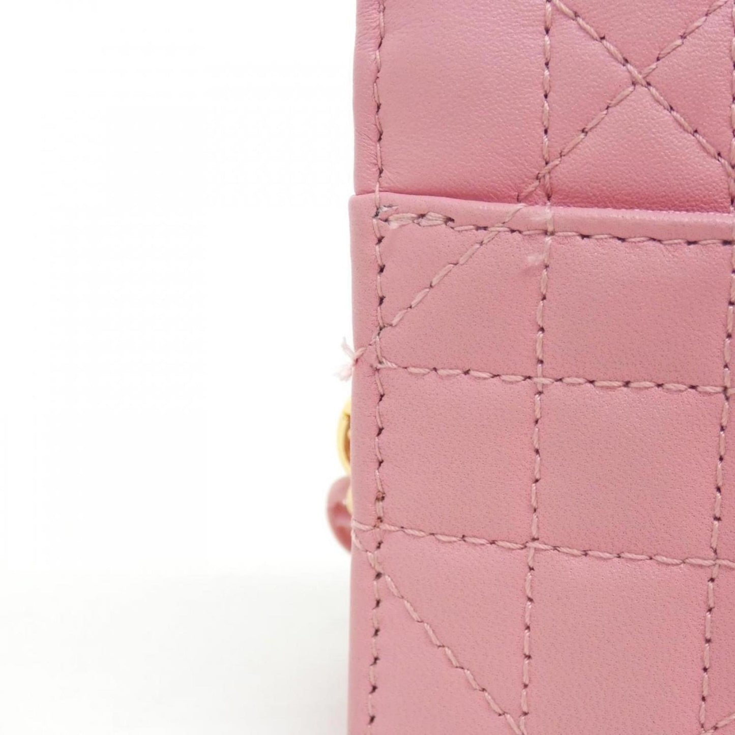 Christian Dior Pink Leather Shoulder Bag Style 5