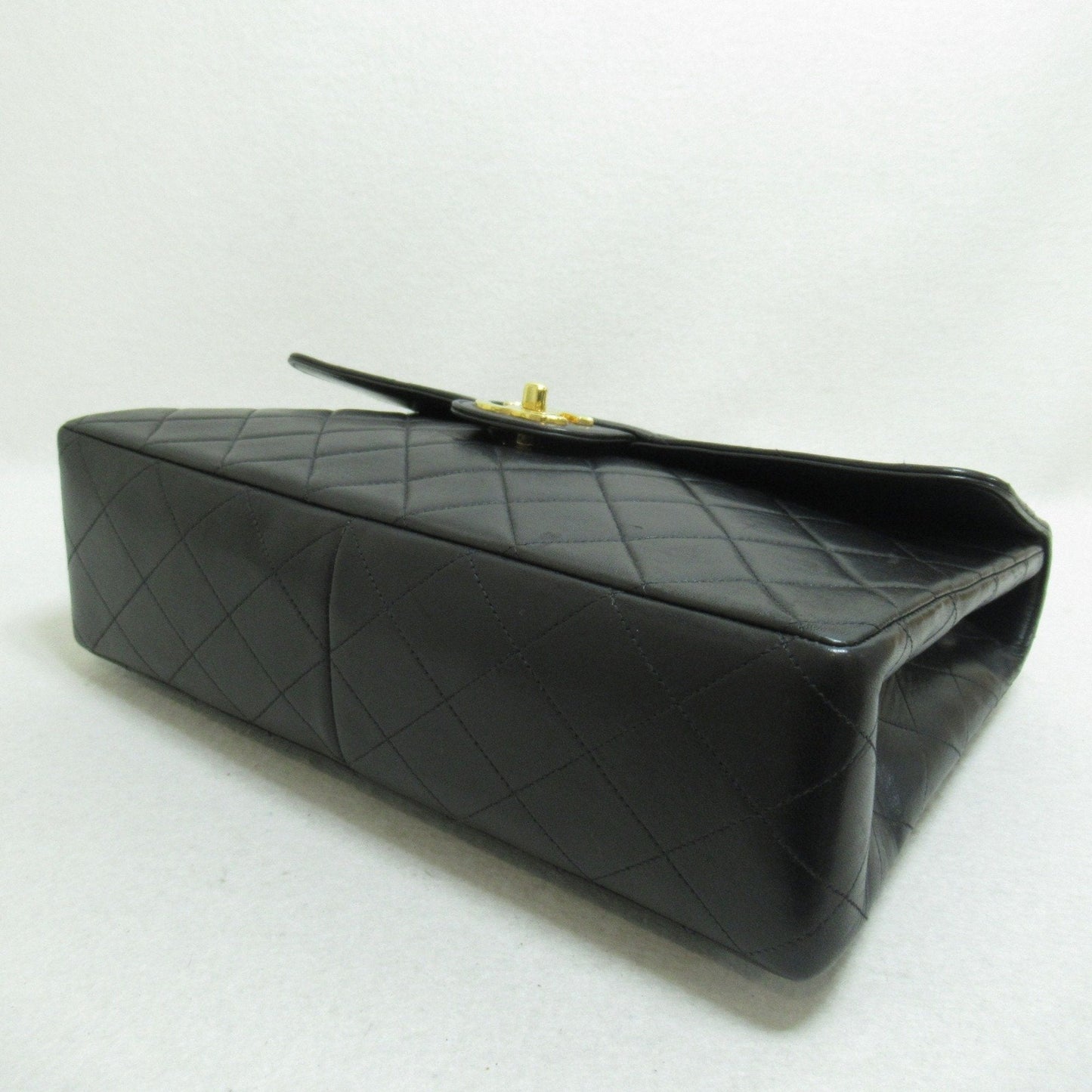 Chanel Big Matelasse ChainShoulder Bag Black Lambskin (sheep leather)