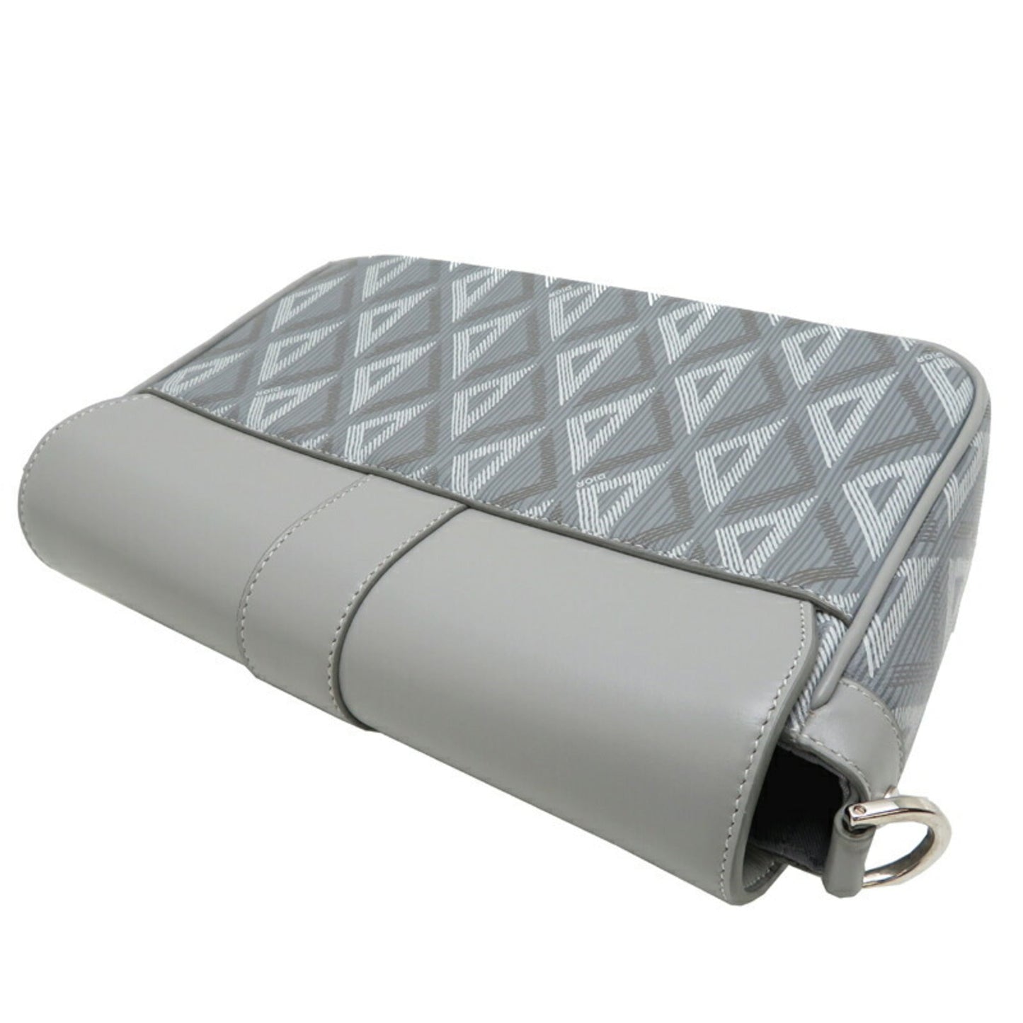 Christian Dior Gray Leather Shoulder Bag Style 3