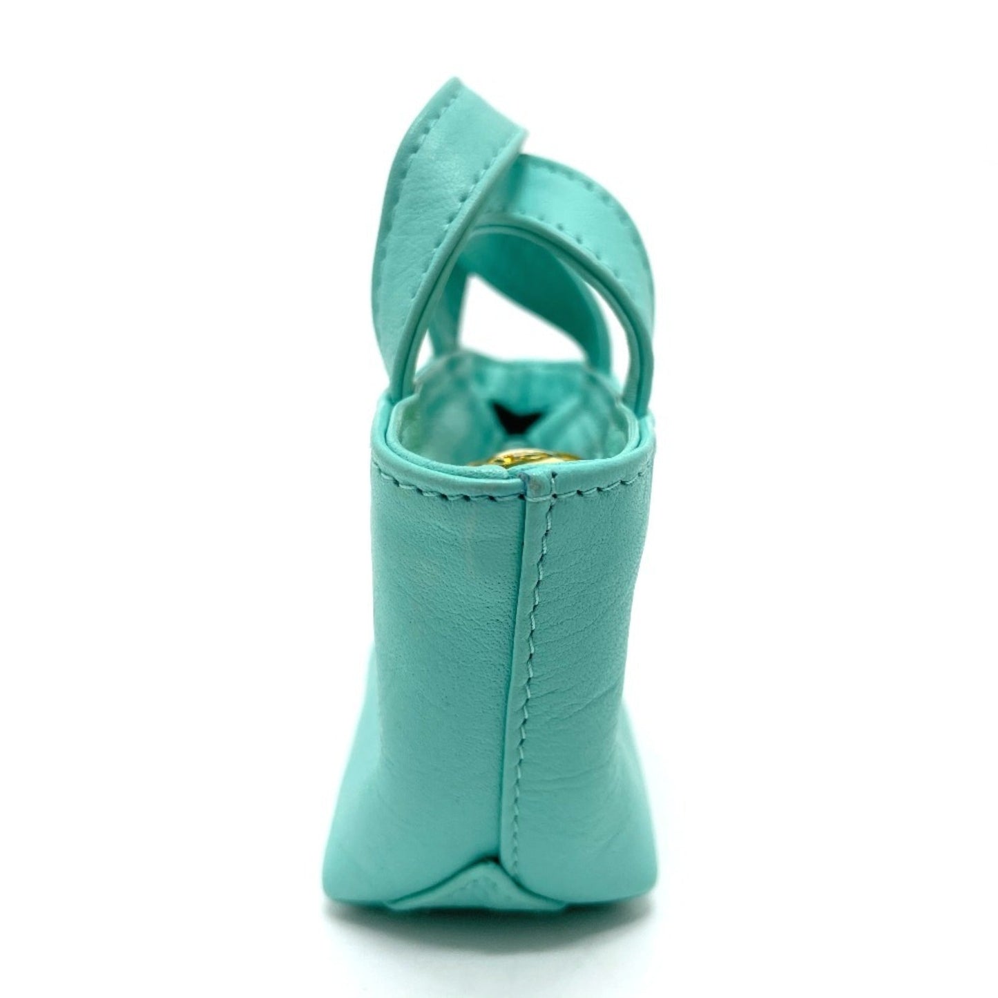 Christian Dior Turquoise Leather Handbag Pouch