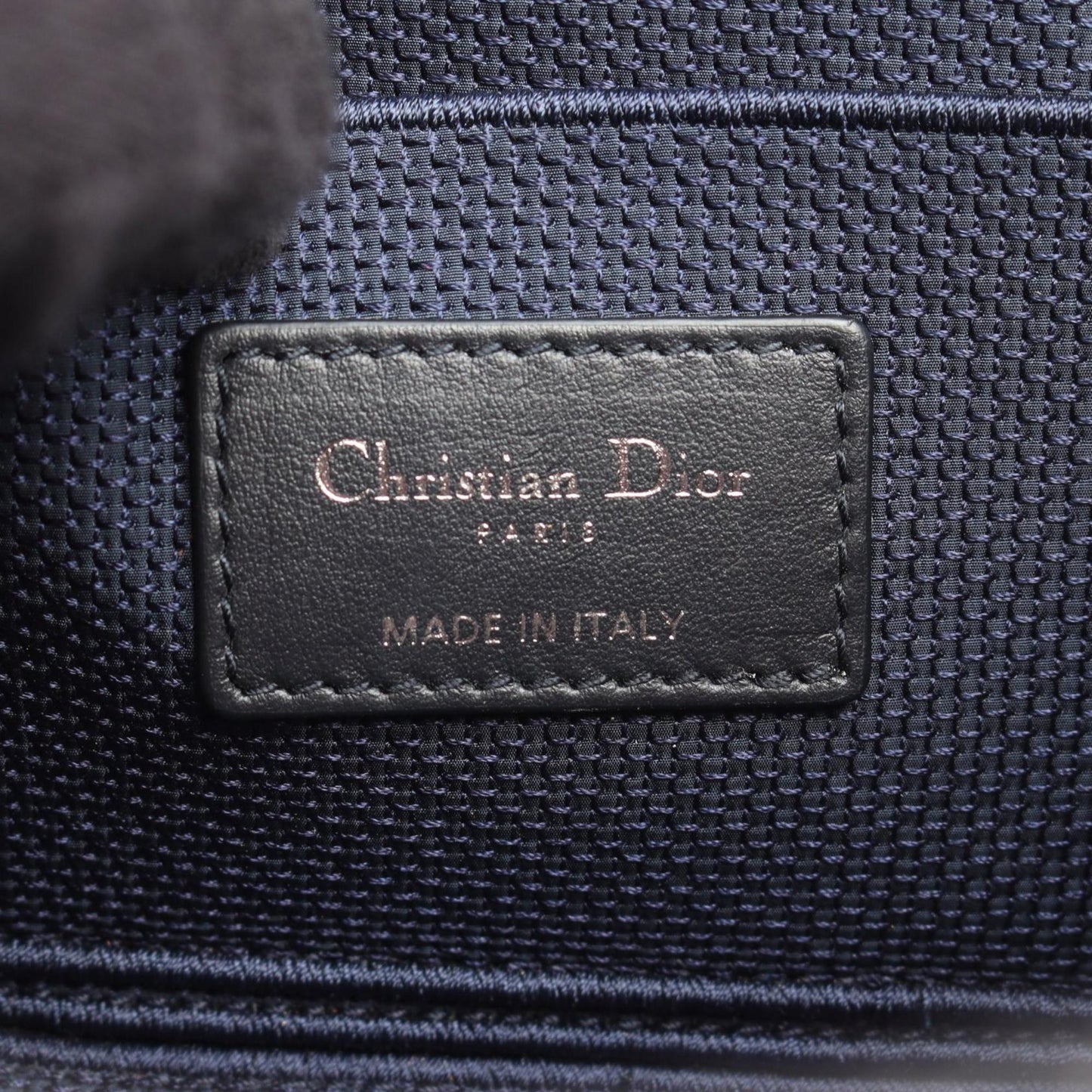 Christian Dior Navy Red Color White Canvas Handbag Weekend Bag
