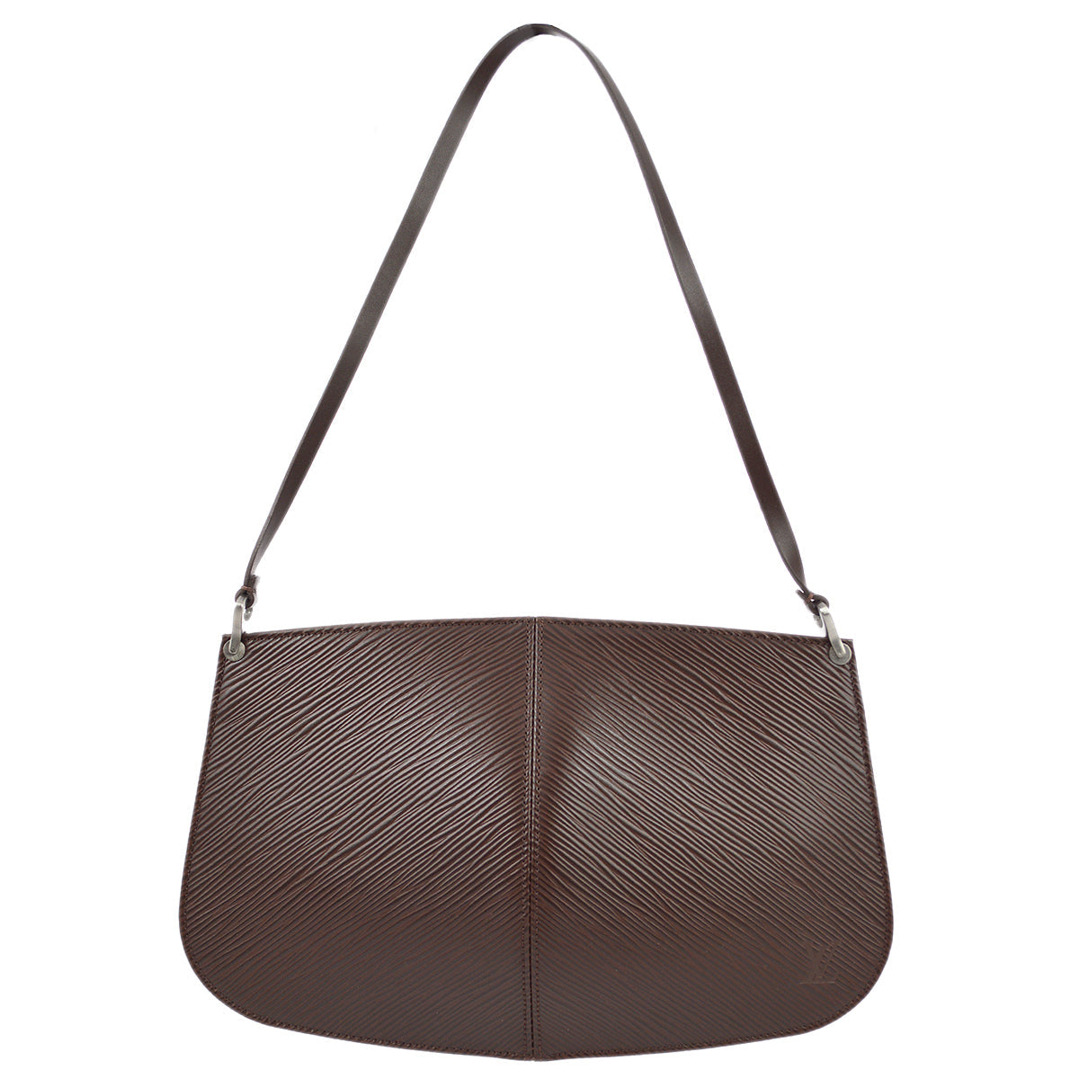 Louis Vuitton 2001 Brown Epi Pochette Demi-lune M5262D