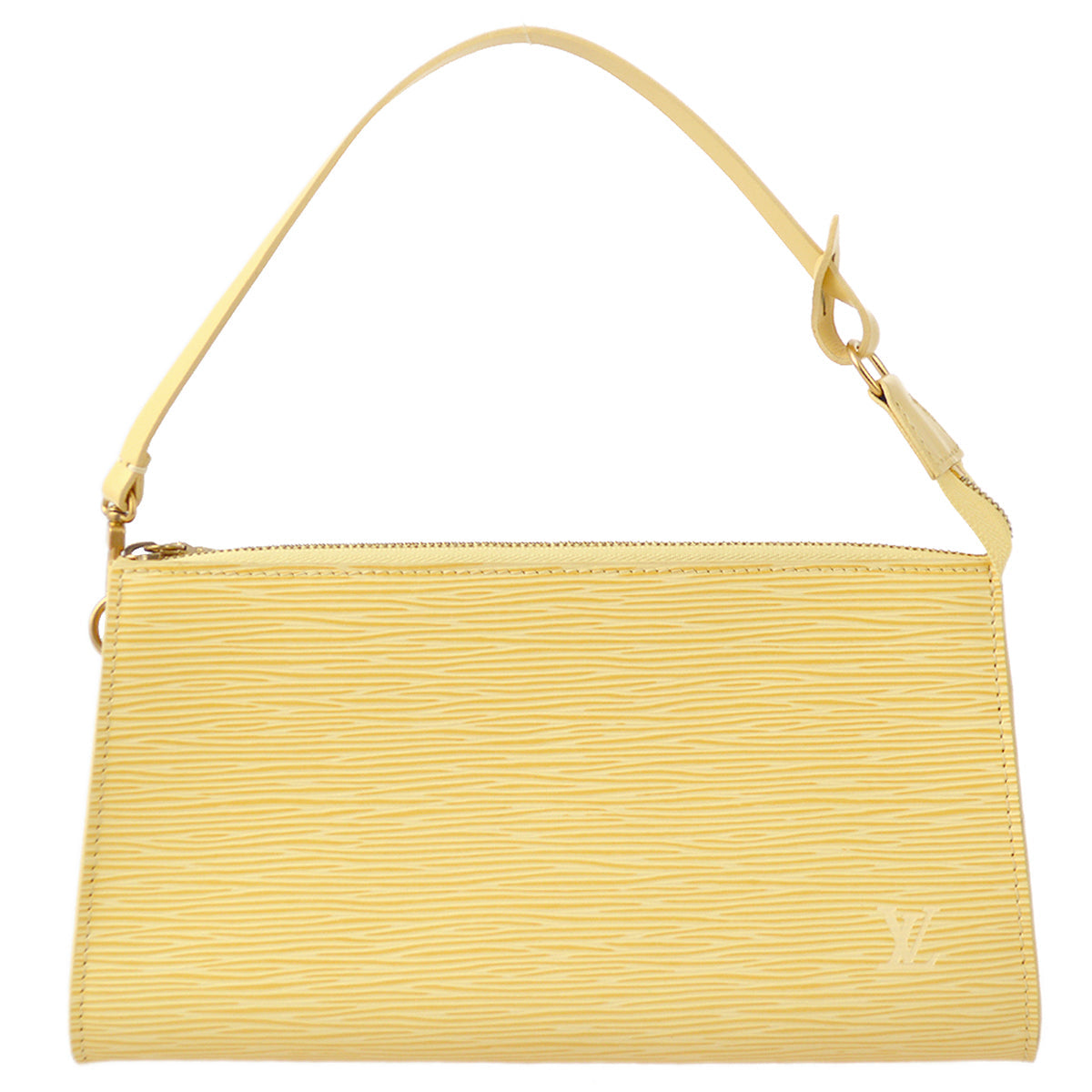 Louis Vuitton 2001 Ivory Epi Pochette Pouch Handbag M5294A