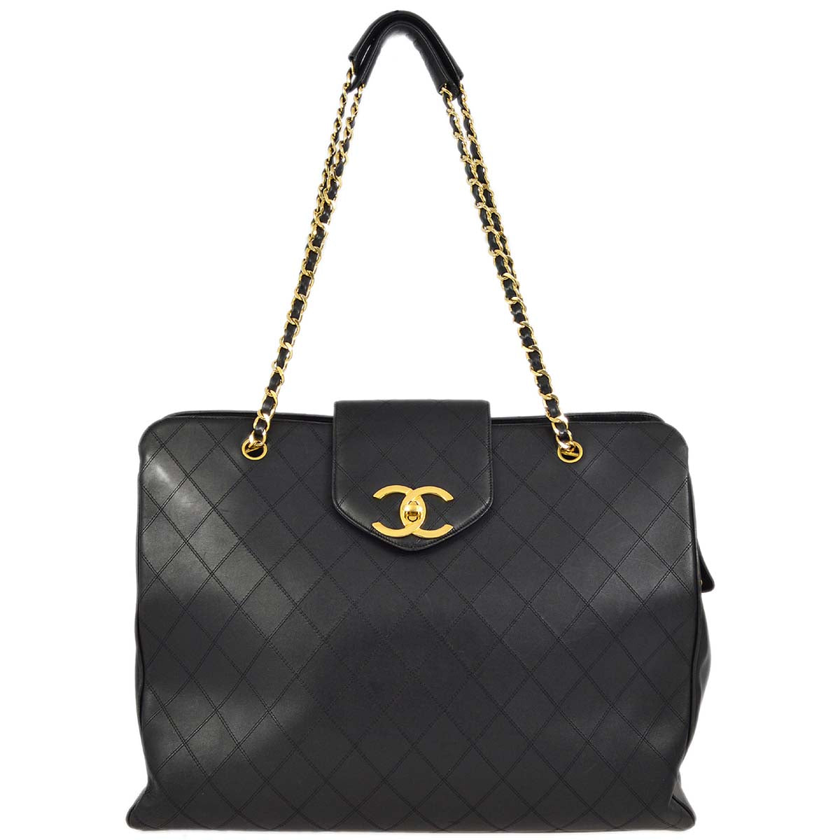 Chanel Lambskin Black Shoulder Bag Style 4