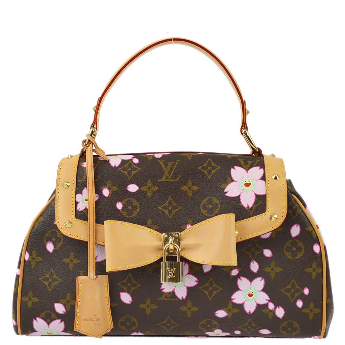 Louis Vuitton 2003 Monogram Cherry Blossom Sac Retro PM Handbag M92012