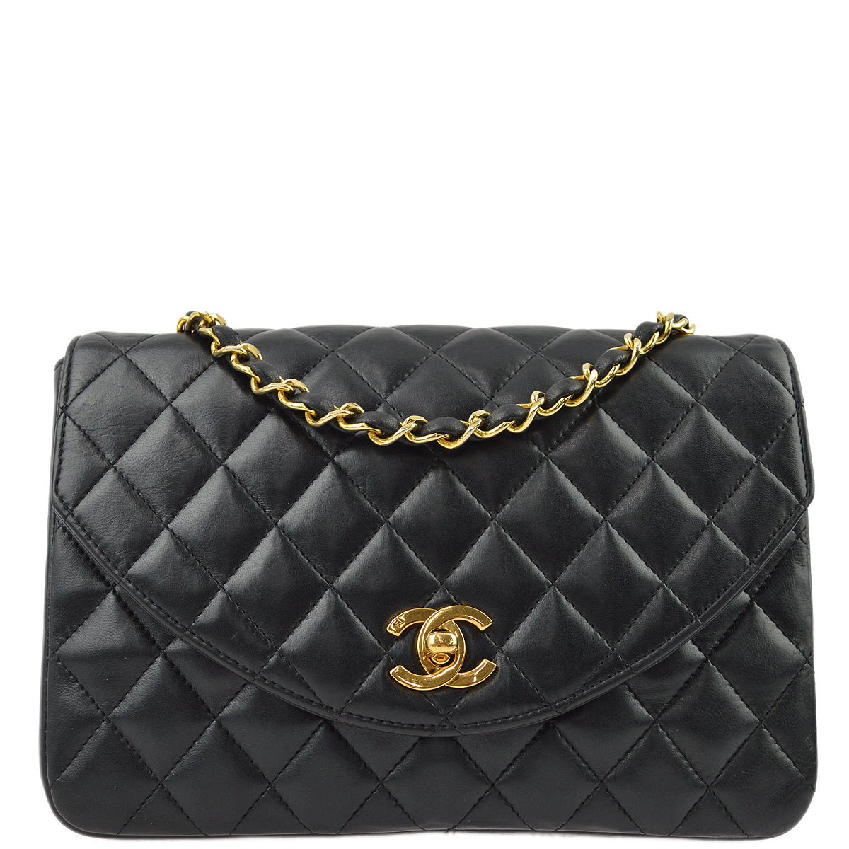 Chanel Lambskin Black Chain Shoulder Bag Style