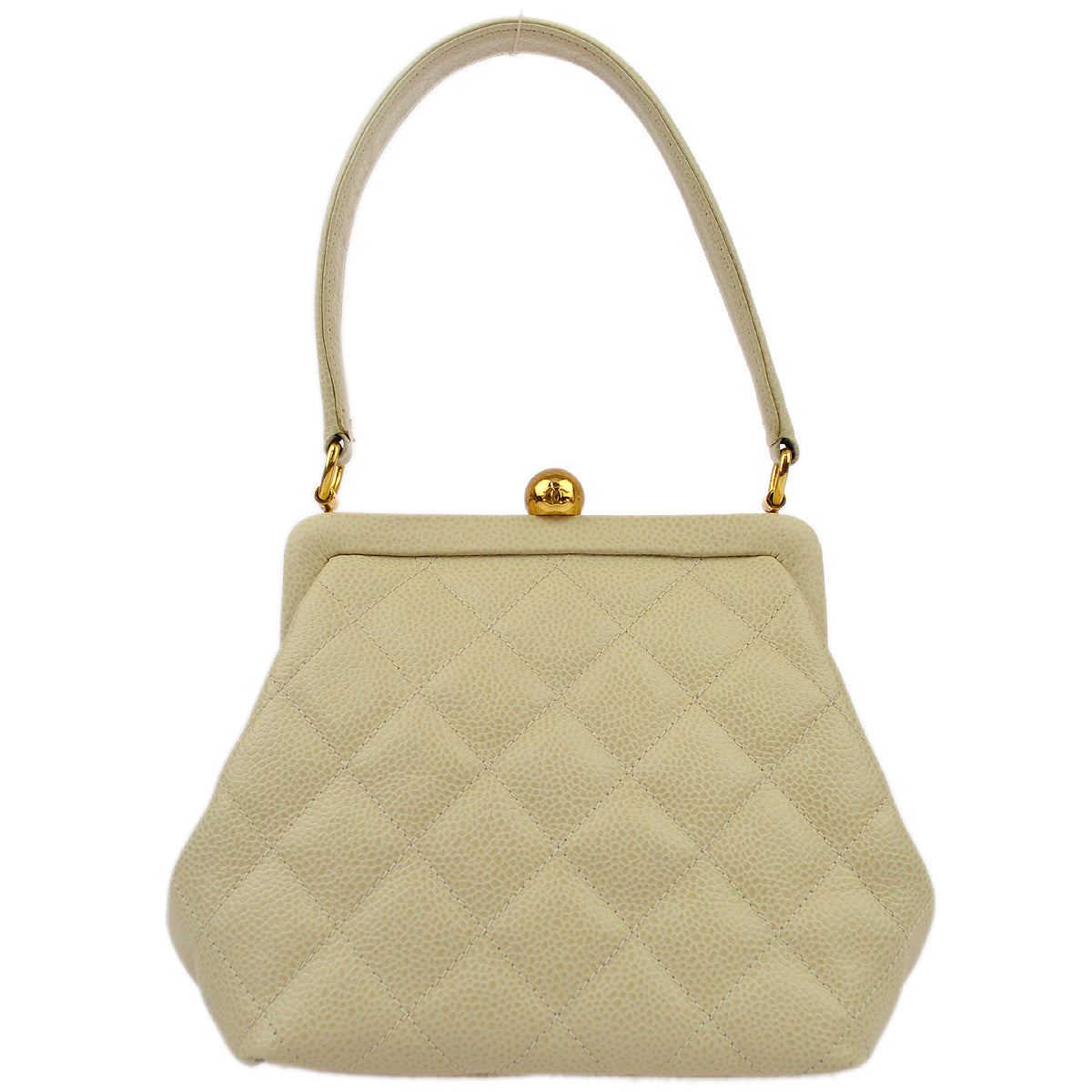 Chanel Caviar Beige Luxury Handbag Style 3