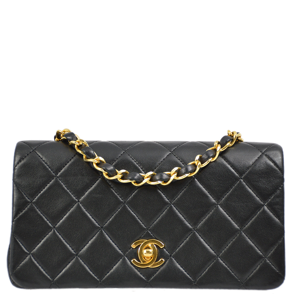 Chanel Flap Mini Lambskin Black Shoulder Bag Style 3