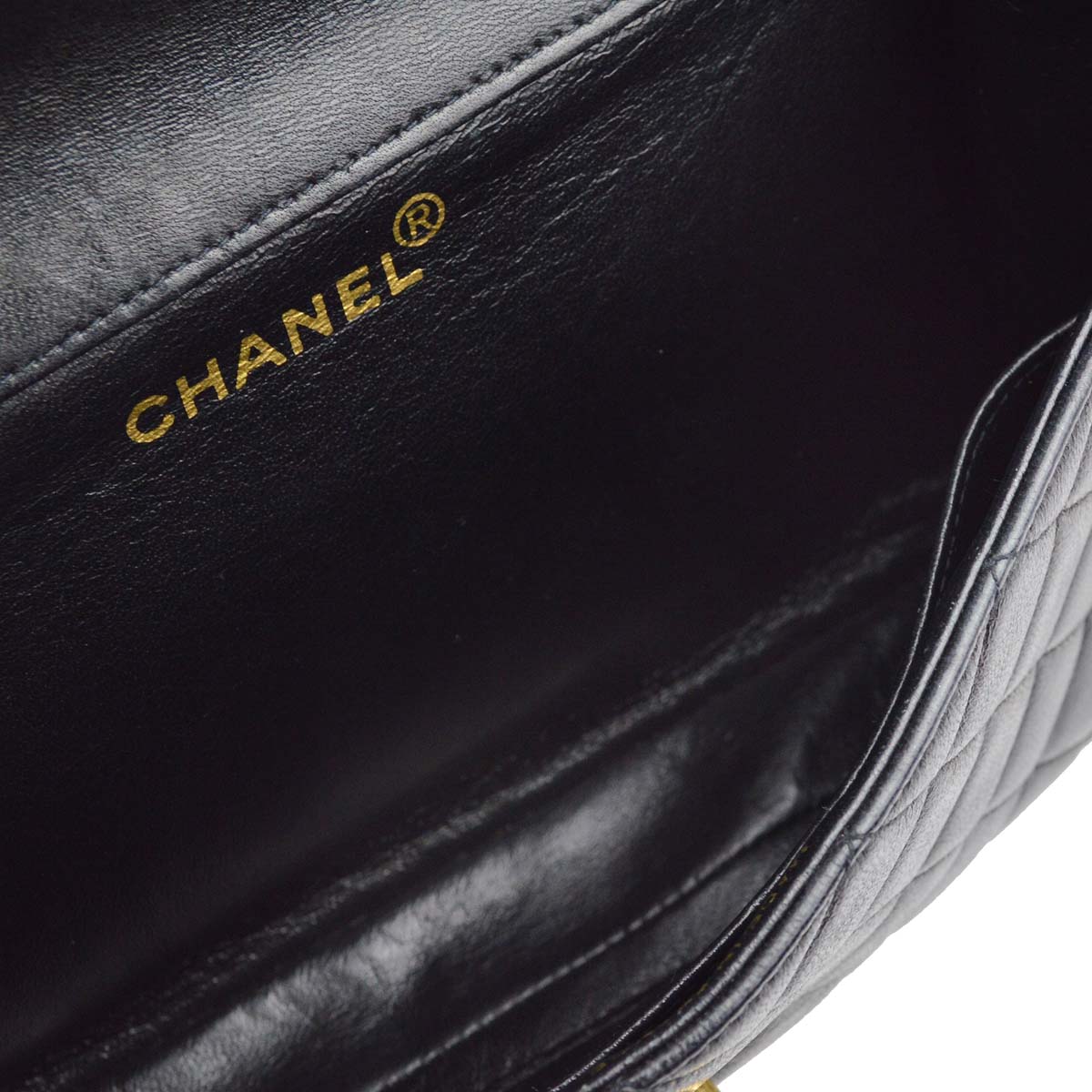 Chanel Classic Flap Lambskin Black Shoulder Bag Style 3