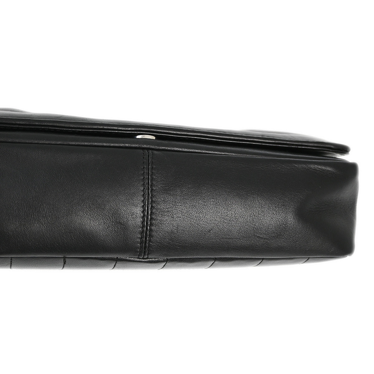 Chanel Black Lambskin Choco Bar Chain Shoulder Bag