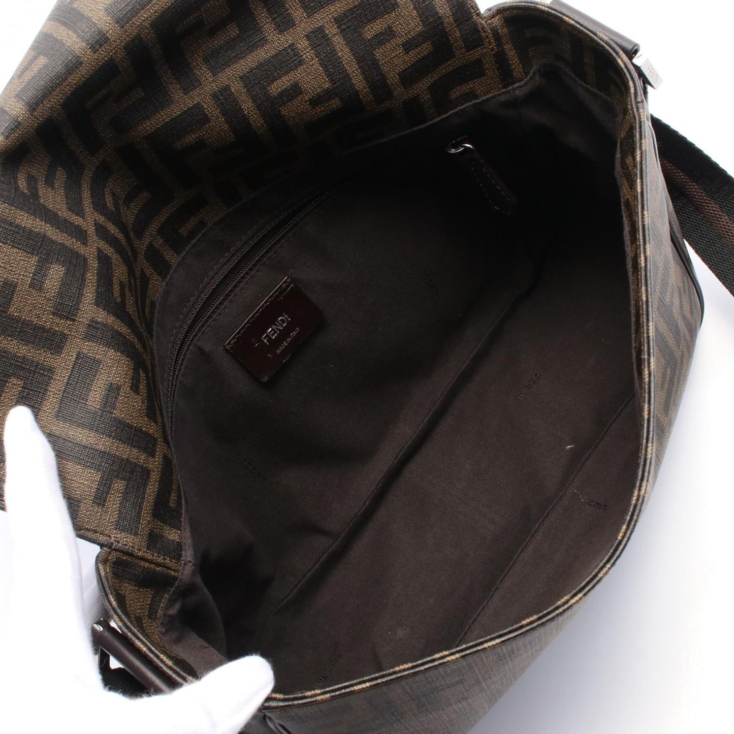 Fendi Zucca Pvc Coated Canvas Shoulder Bag