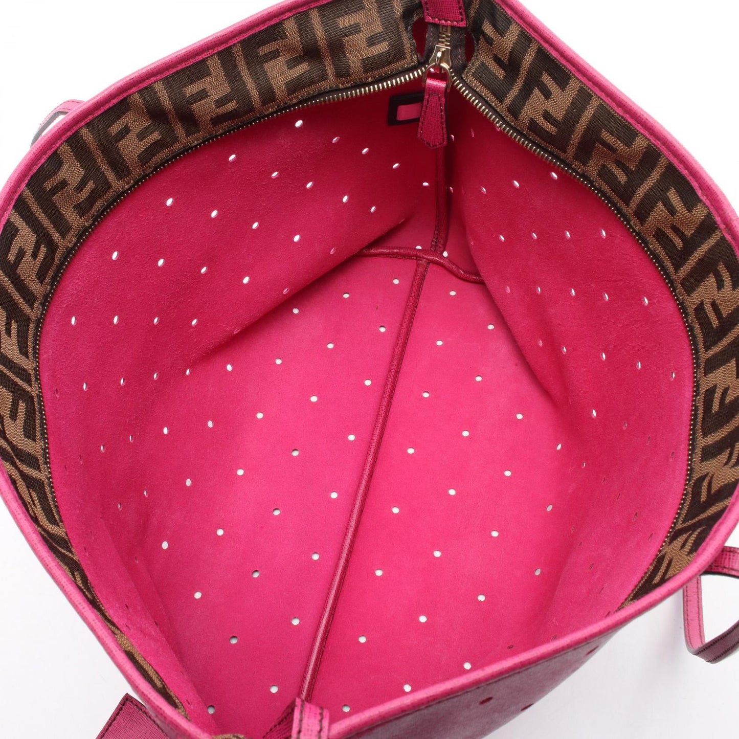 Fendi Pvc Coated Canvas Tote Bag