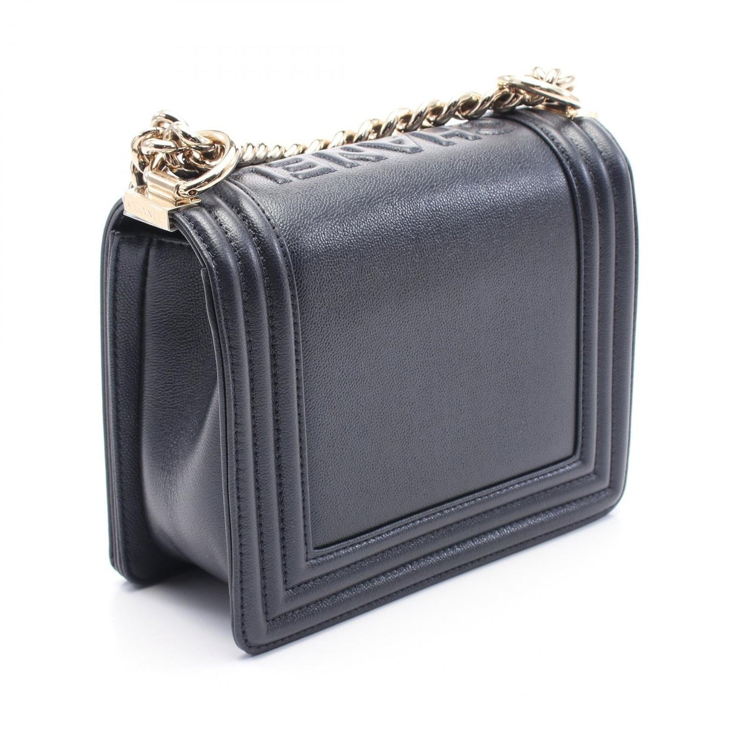 Chanel Boy Leather Shoulder Bag Style 12