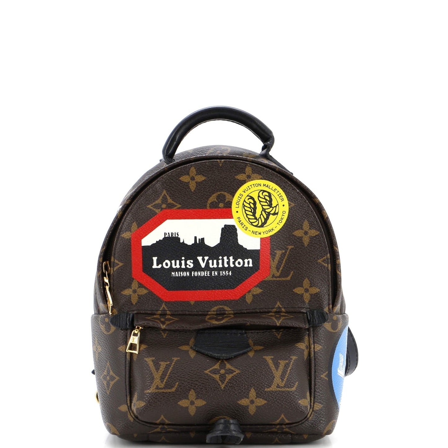 Louis Vuitton Palm Springs Backpack Limited Edition World Tour Monogram Canvas Mini