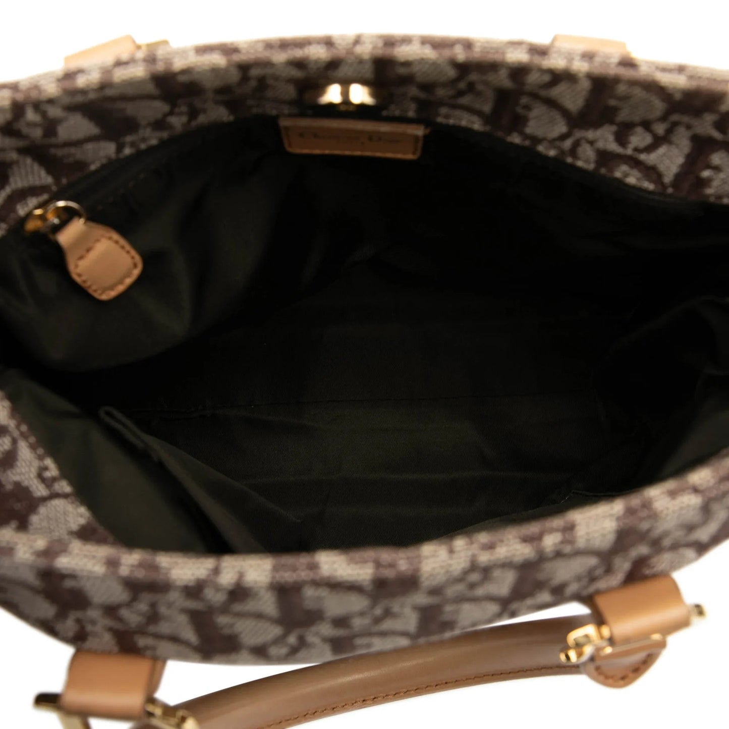 Brown Dior Diorissimo Trotter Canvas Tote