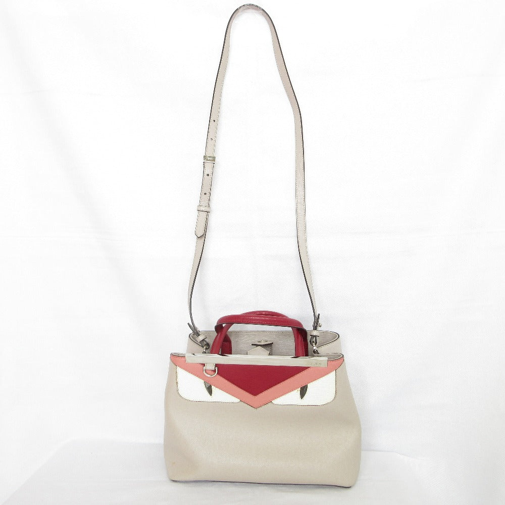 Fendi Luxury Canvas Red Shoulder Bag Style 46
