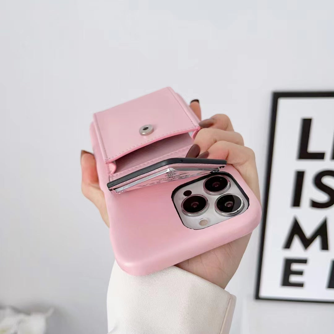 Luxury Leather card phone case for iphone