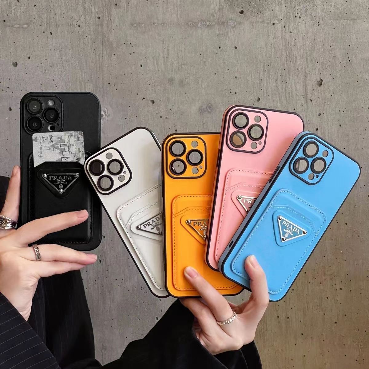 Luxury Leather card phone case for iphone