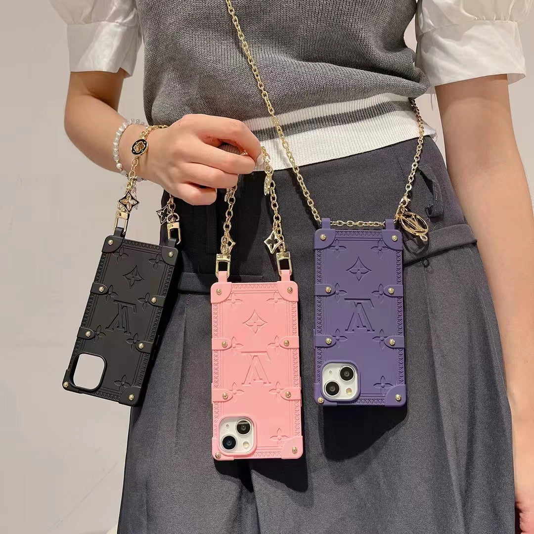 Luxury chain phone case for iphone