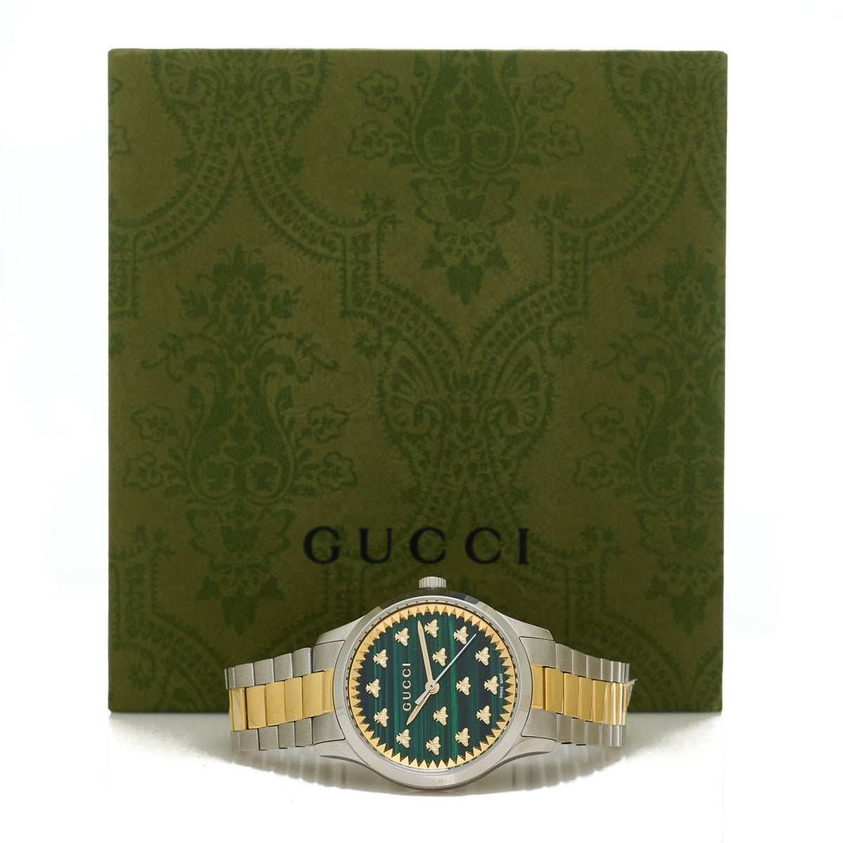 Stainless Steel Malachite 32mm G-Timeless Bee Quartz Watch