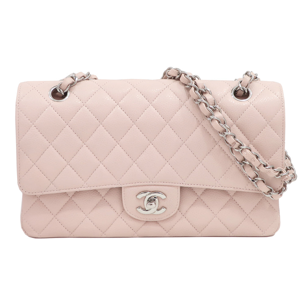 Chanel Flap Caviar Pink Chain Shoulder Bag Style