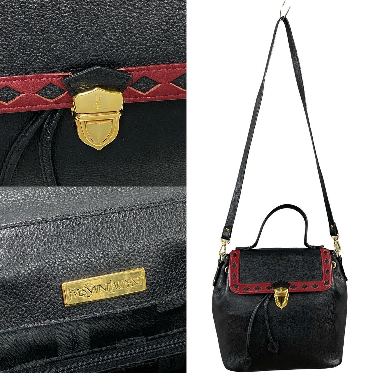 Yves Saint Laurent Leather 2Way Bag