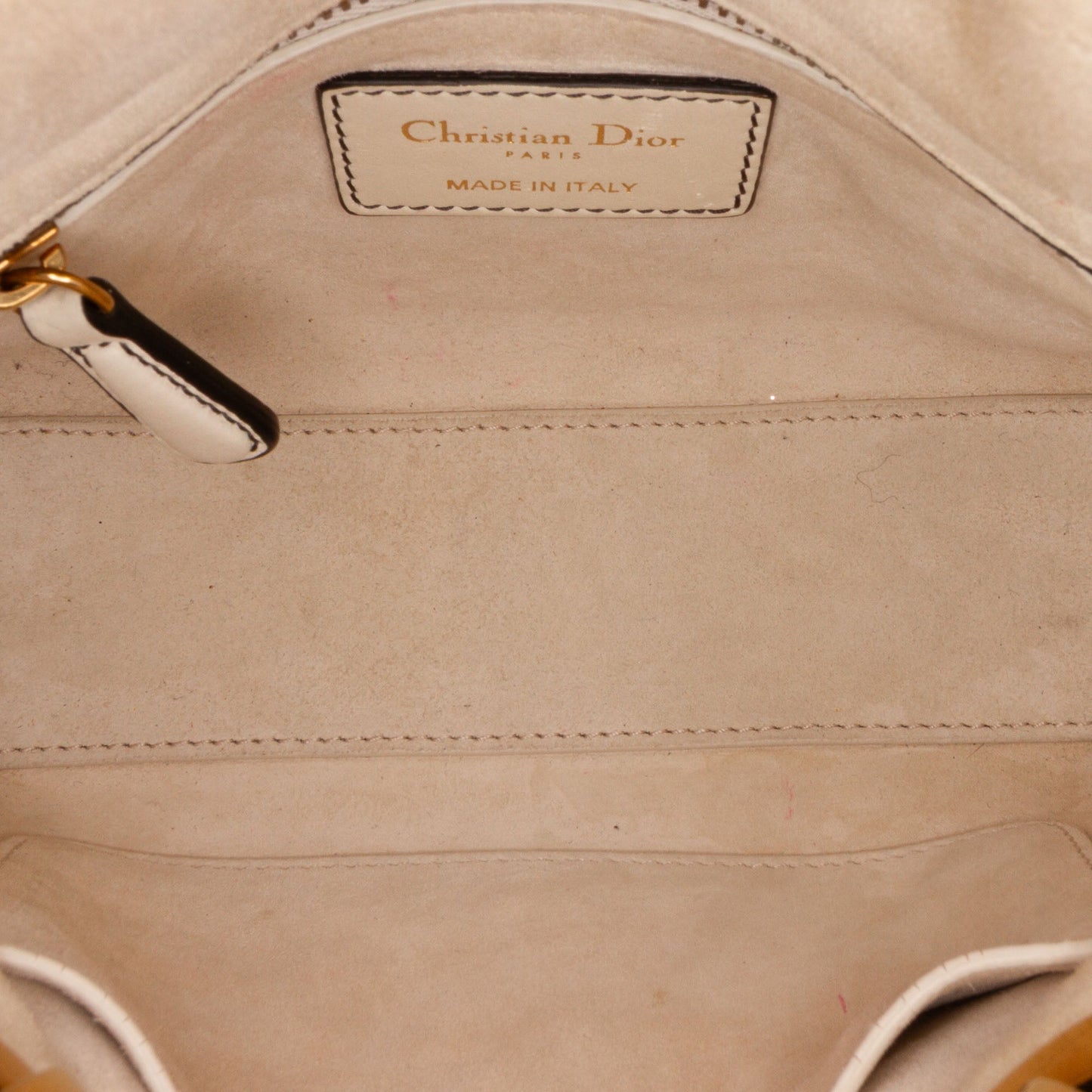 White Dior Dioramour Niki De Saint Phalle Mini Calfskin Love Lady Dior Satchel