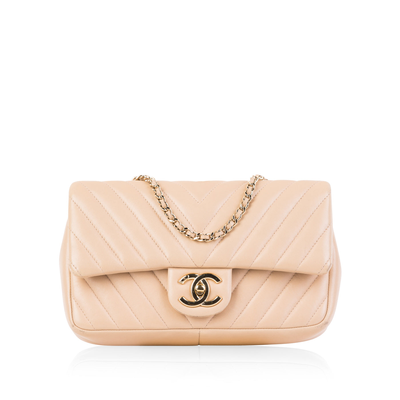 Chanel Classic Flap Lambskin Gold Shoulder Bag Style 8