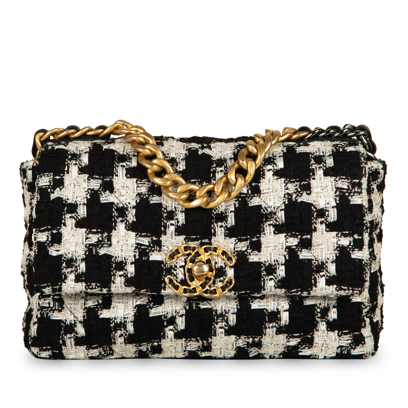 Chanel Chanel 19 Tweed Black Shoulder Bag Style 8