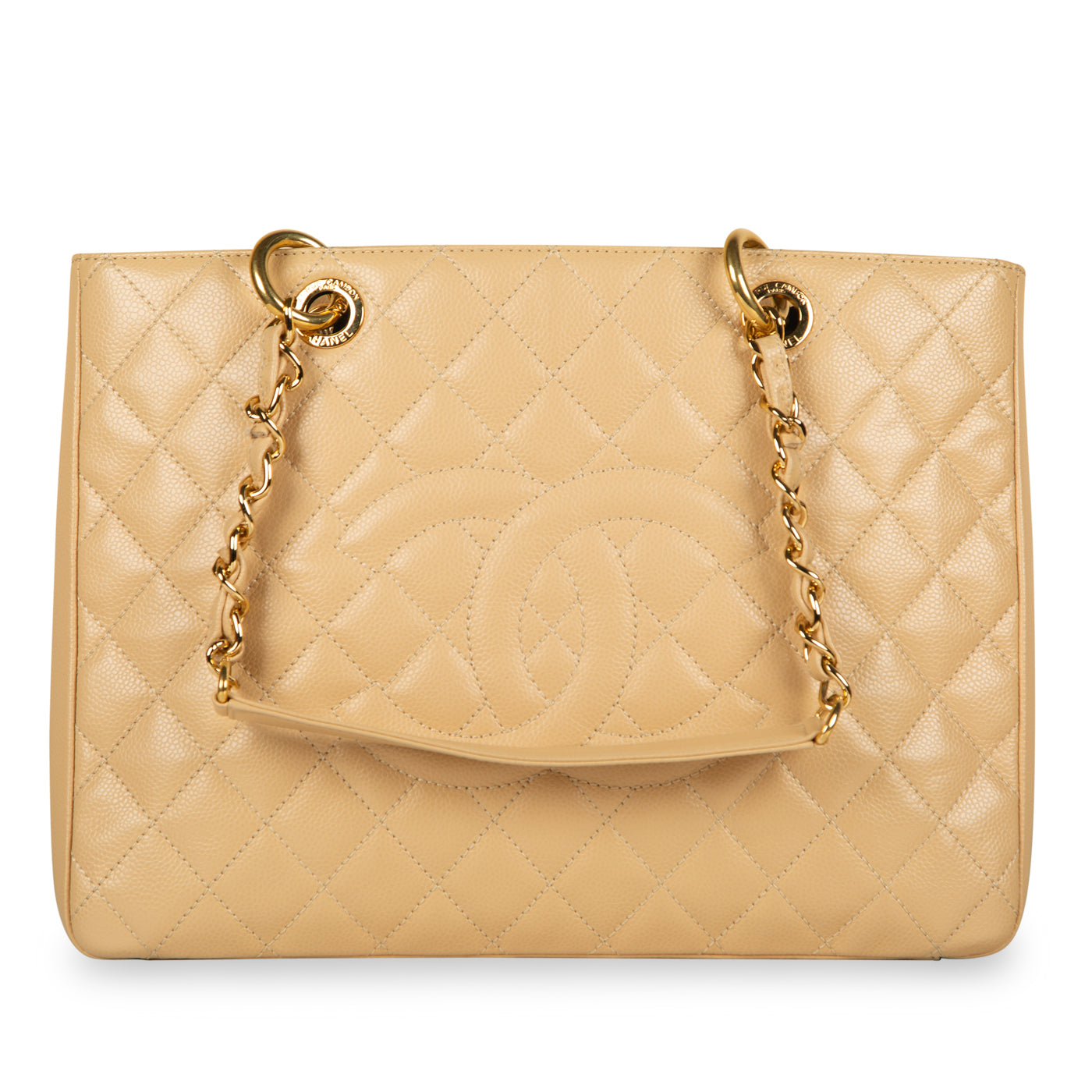 Chanel Timeless Caviar Gold Tote Bag Style 6